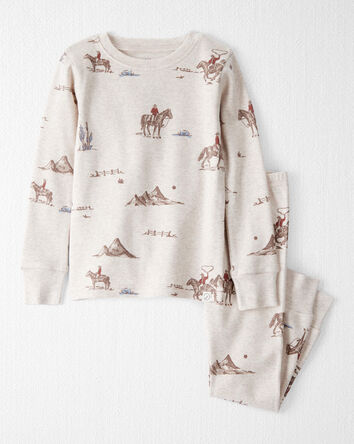 Toddler Organic Cotton Pyjamas in Western Rodeo Print, 