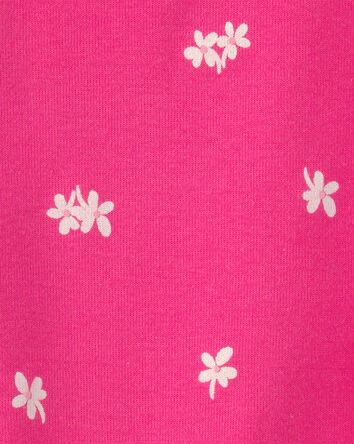 Baby Girl Floral Sleeveless Romper - Pink, 