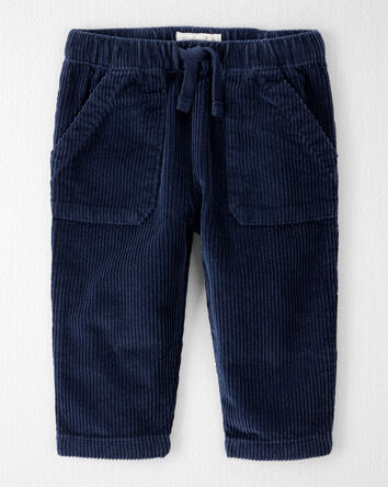 Baby Organic Cotton Corduroy Drawstring Pants, 