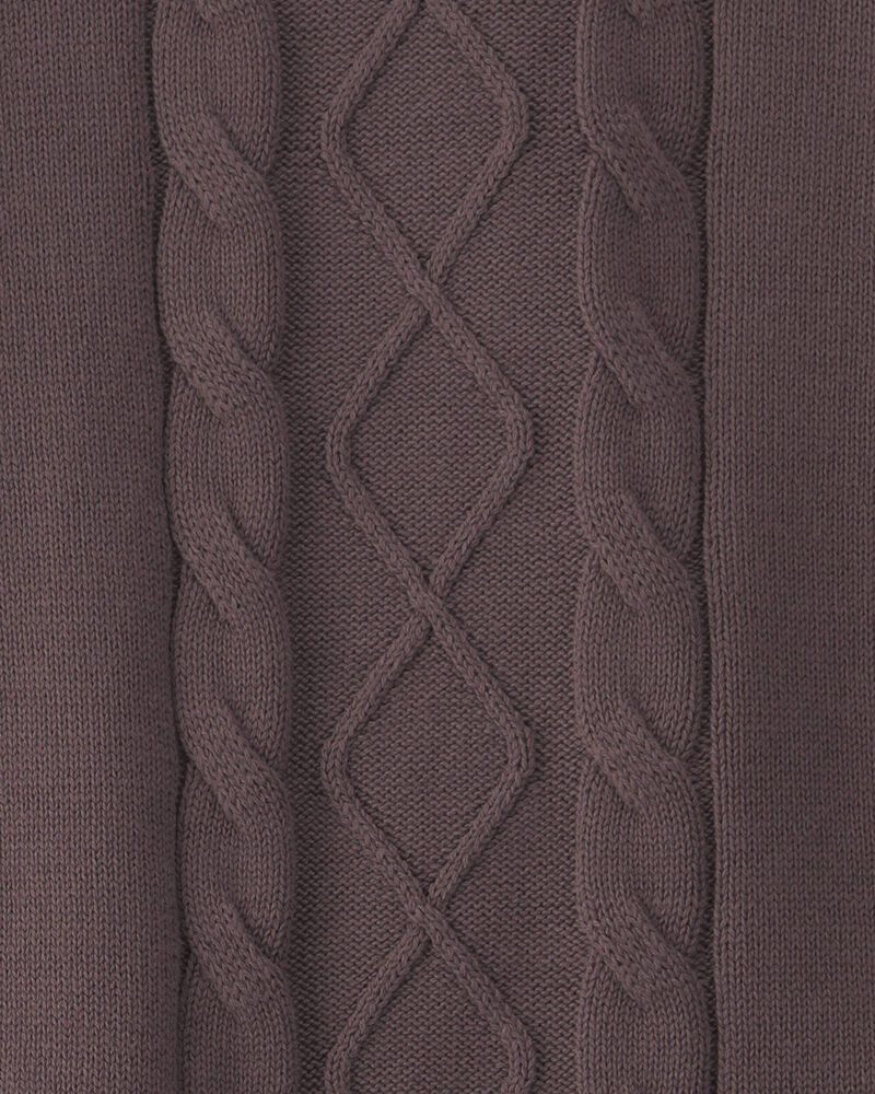 Filles - Ensemble 2 pi&egrave;ces haut &agrave; torsade et pantalon en tricot de coton biologique, image 4 sur 4 diapositives