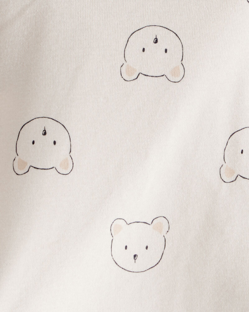 Baby Boy 2-Piece Bear Sherpa Long-Sleeve Overall Set - Brown, image 5 of 7 slides