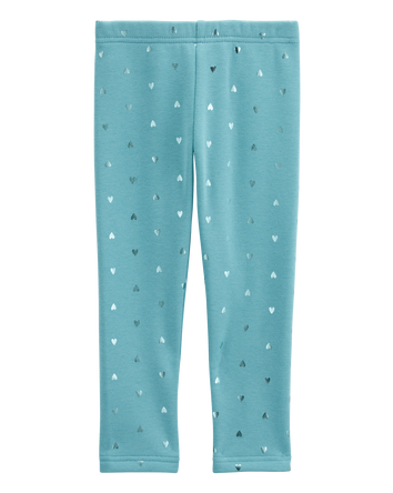 Bébé Legging molletonné à cœur brillant, 