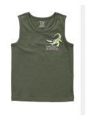 Toddler Alligator Graphic Tank - Green, image 1 of 3 slides
