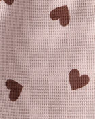 Baby Girl Waffle Knit Top & Pant Set Made with Organic Cotton, image 4 of 5 slides