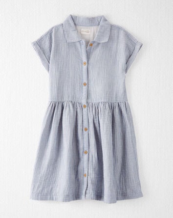 Kid Organic Cotton Gauze Dress, 