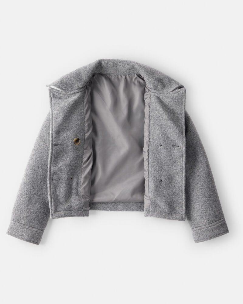 Girls Long-Sleeve Fashion Jacket - Grey, image 3 of 5 slides