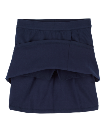 Kid Ponte Knit Uniform Skort, 