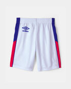 Kid Umbro France Mesh Soccer Shorts - Blue/Red/White, image 3 of 7 slides
