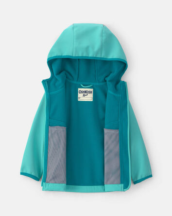 Toute-petit fille - Blouson matelass&eacute; d&rsquo;&eacute;paisseur moyenne uni - Turquoise, 