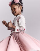 Toddler Girl Avenue Twirl™ Midi with Tulle - Light Pink, image 4 of 6 slides