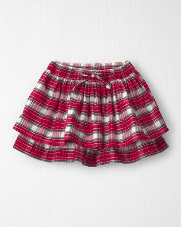 Toddler Girl Organic Cotton Flannel Skirt, 