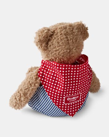 Garçons - Ourson en peluche «Josh B’gosh» avec salopette à rayures hickory, 
