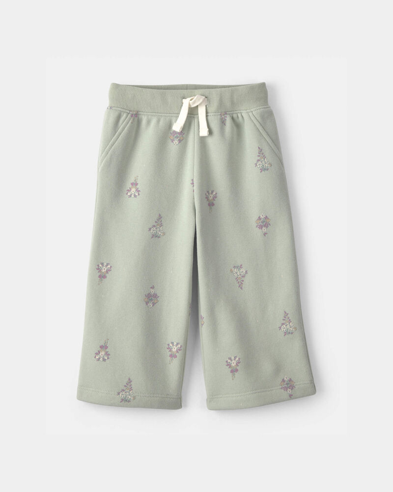 B&eacute;b&eacute; fille - Pantalon de sport &agrave; motif floral &ndash; Vert, image 1 sur 3 diapositives