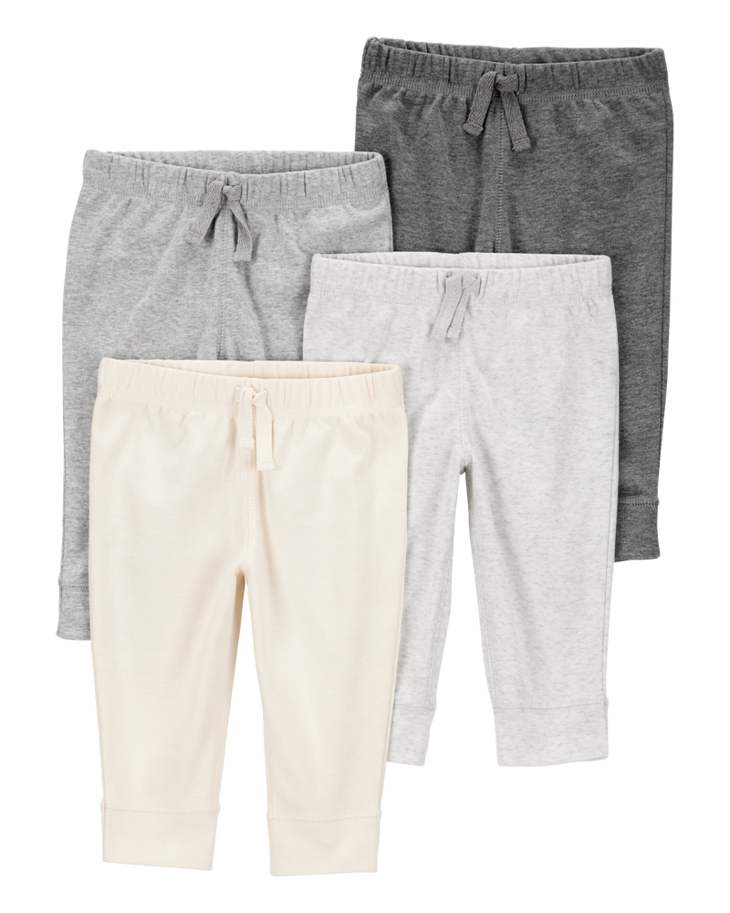 Baby 4-Pack Pull-On Pants, image 1 of 7 slides