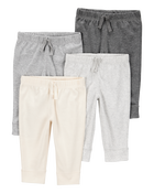Baby 4-Pack Pull-On Pants, image 1 of 7 slides