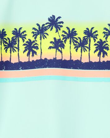 Toddler Palm Tree Long Sleeve Rashguard, 
