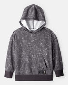 Boys French Terry Acid Wash Hoodie - Grey test 4, image 1 of 3 slides