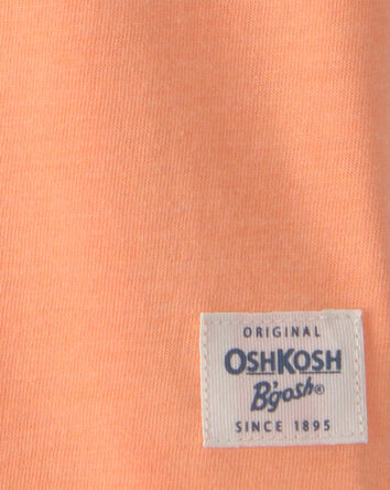 Tout-petit gar&ccedil;on - T-shirt &agrave; col henley &agrave; manches courtes - Orange, 