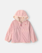 Toddler Girl Heart Jacket - Pink , image 1 of 7 slides