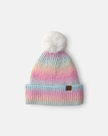Filles - Tuque &agrave; pompon Lurex Kombi - Rose, 