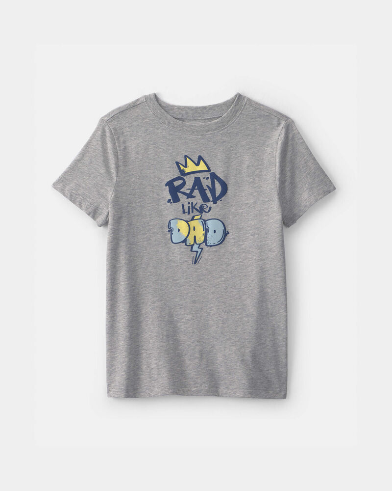 Gar&ccedil;ons - T-shirts &agrave; imprim&eacute; &laquo;Rad Like Dad&raquo; - Gris, image 1 sur 2 diapositives