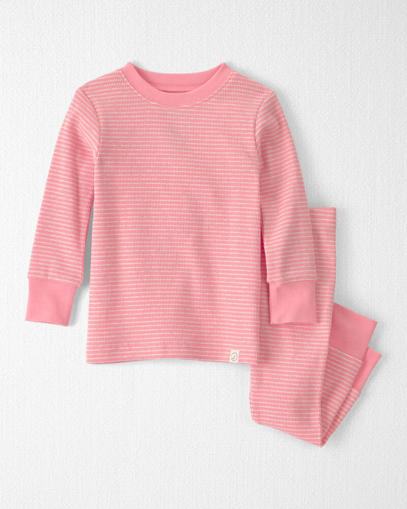 Baby Girl 2-Piece Organic Cotton Ribbed Pyjama, image 1 of 4 slides