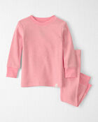 Baby Girl 2-Piece Organic Cotton Ribbed Pyjama, image 1 of 4 slides