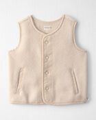 Toddler Recycled Teddy Fleece Vest, image 1 of 4 slides