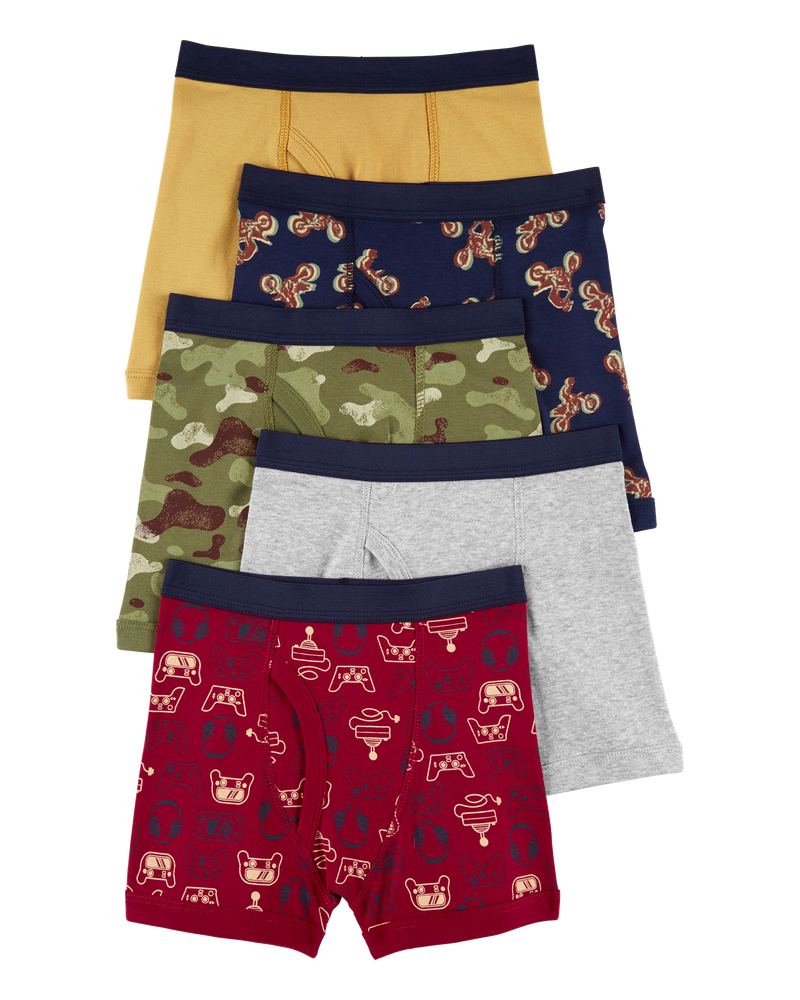 Boys 5-Pack Boxer Briefs, image 1 of 2 slides
