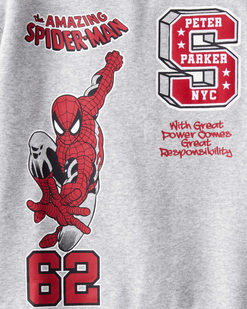 Boys &copy;Marvel Spider-Man Pullover Sweatshirt - Grey, image 3 of 4 slides