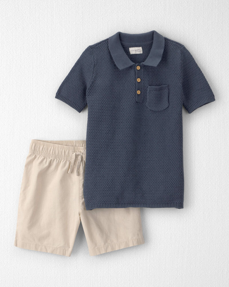 Boys 2-Piece Organic Cotton Set, image 1 of 6 slides