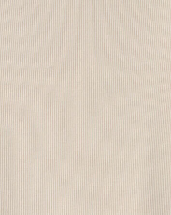 Girls Long-Sleeve Ribbed Top - Cream, 