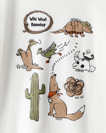 Toddler Boy Desert Graphic Tee - White, 