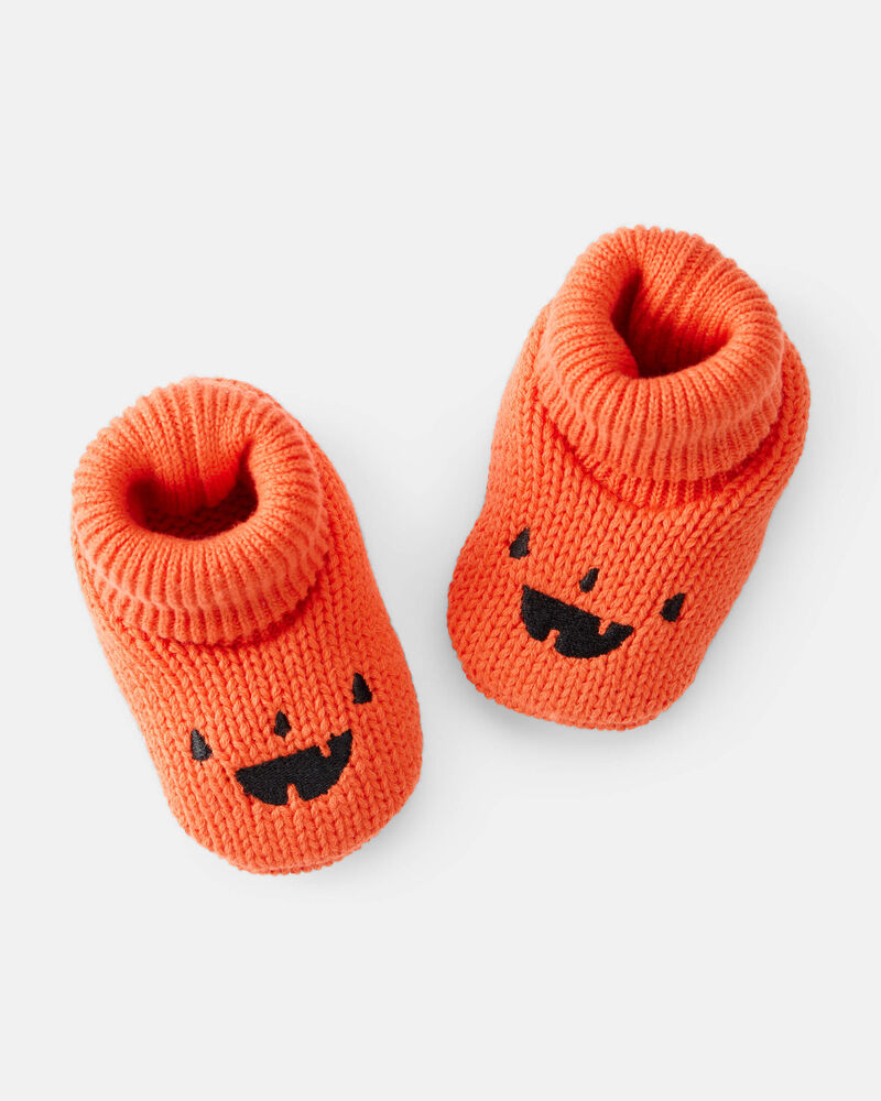 Baby Halloween Crochet Booties, image 1 of 2 slides