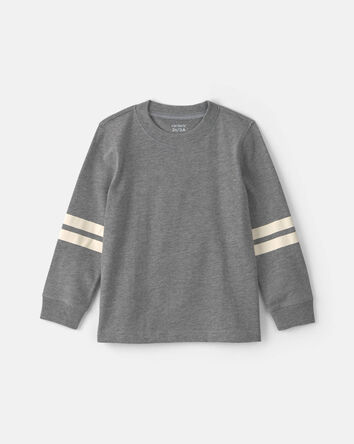 Tout-petit gar&ccedil;on - T-shirt manches longues &agrave; rayures &ndash; Gris/Cr&egrave;me, 