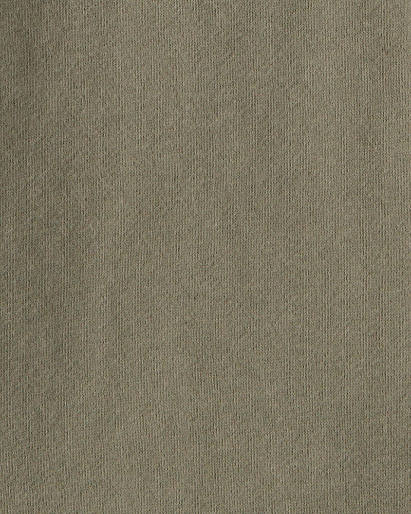 Kid French Terry Drawstring Pants - Olive, image 3 of 4 slides