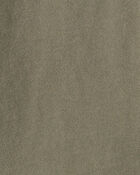 Kid French Terry Drawstring Pants - Olive, image 3 of 4 slides