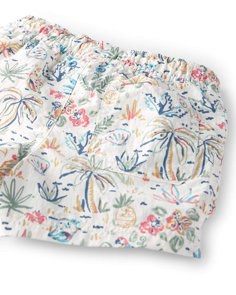 Baby Boy Recycled Swim Trunks in Tropical Paradise Print, image 3 of 5 slides