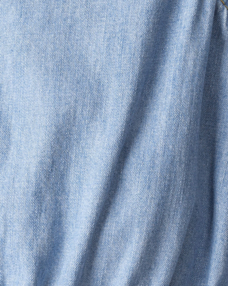 Enfant Barboteuse en chambray de coton biologique, image 3 sur 5 diapositives
