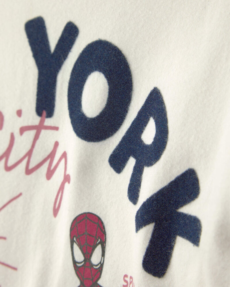 Filles - T-shirt manches courtes Spider-Man de &copy;Marvel - Blanc, image 2 sur 3 diapositives
