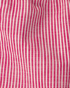 Toddler Boy Hickory Stripe Shorts - Red/Ivory, image 4 of 5 slides