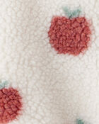 Baby Recycled Sherpa Jacket in Apple Print, image 3 of 3 slides