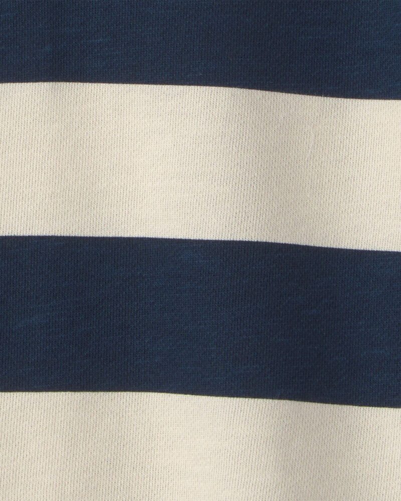 Gar&ccedil;ons - Polo &agrave; rayures rugby en jersey bouclette de coton biologique, image 3 sur 3 diapositives