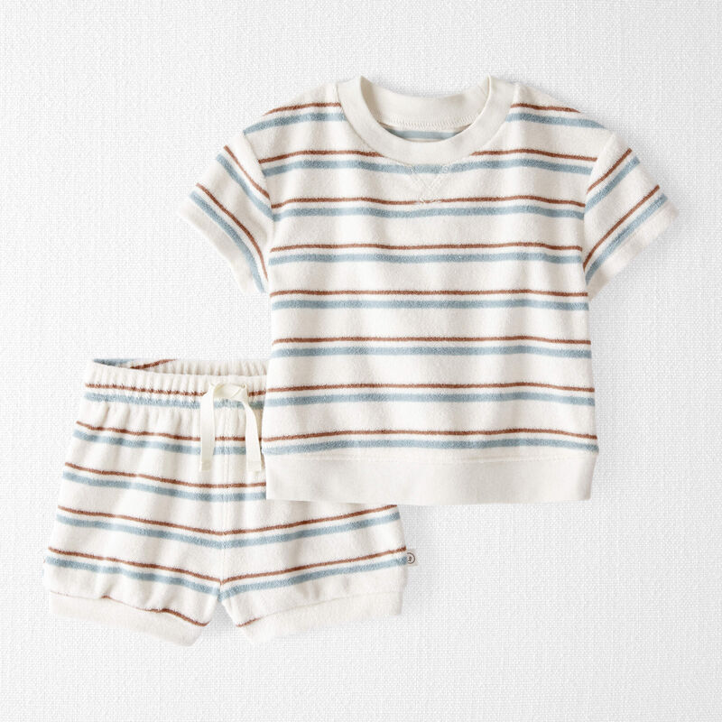 Striped Baby 2-Piece Terry Set Made With Organic Cotton | Carter’s Oshkosh Canada