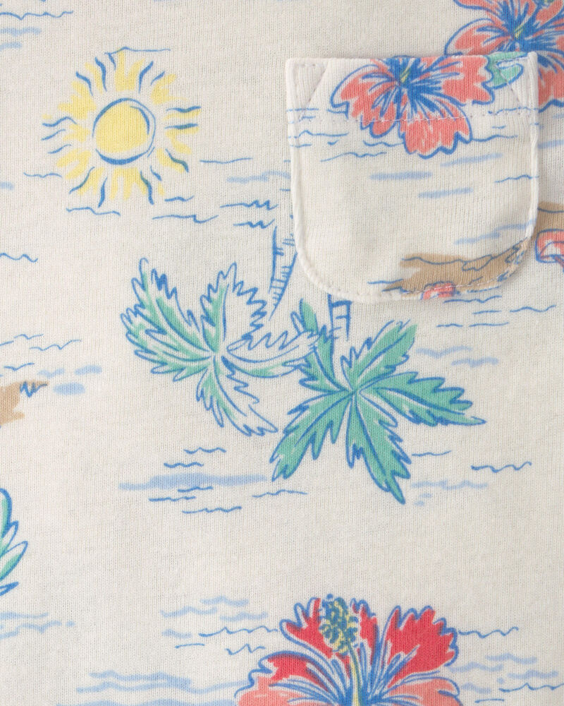 Baby Boy 3-Piece Solid Short-Sleeve Top & Short Set, image 3 of 5 slides