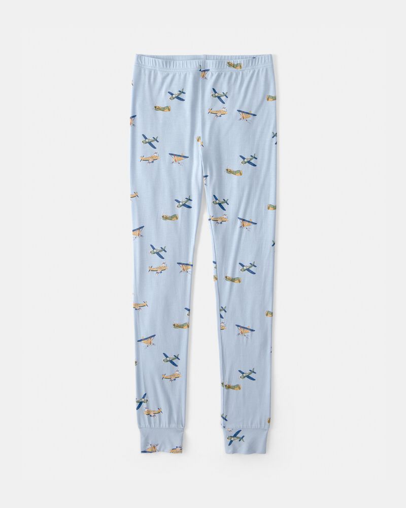 Gar&ccedil;ons - Ensemble 2 pi&egrave;ces pyjama PurelySoft &agrave; fermeture &agrave; glissi&egrave;re 2 sens, avion - Bleu, image 2 sur 5 diapositives