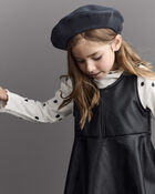 Toddler Girl Beret - Black, image 5 of 7 slides