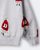 Toddler Santa Hat Dolman-Sleeve Sweatshirt - Heather Grey, image 7 of 7 slides