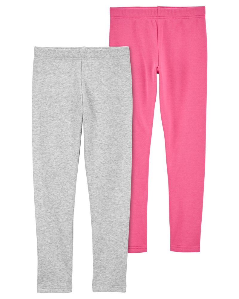 Multi Kid 2Pack Cozy Fleece Leggings