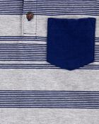 Baby Striped Pocket Henley Tee, image 2 of 3 slides